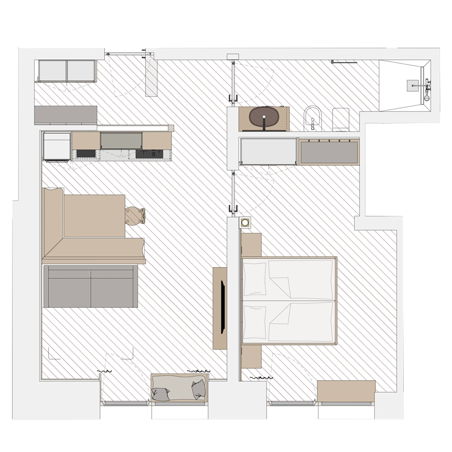 Apartment Mohnblume
